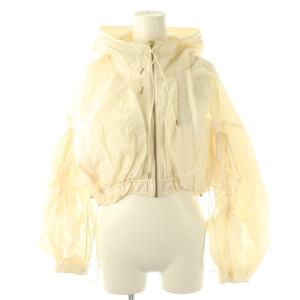 24SS ショートブルゾン パーカー クロップド F アイボリー /ES OS