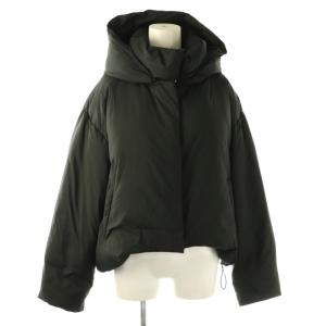 23AW 2way ショート ダウンジャケット フード付き F ブラック /ES OS