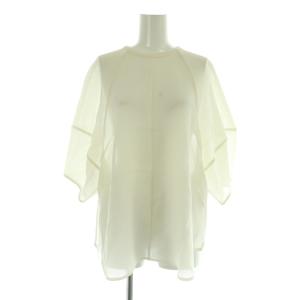 23SS MESH FORM SLEEVE BLOUSE メッシュ フォーム スリーブ ブラウス 五分袖