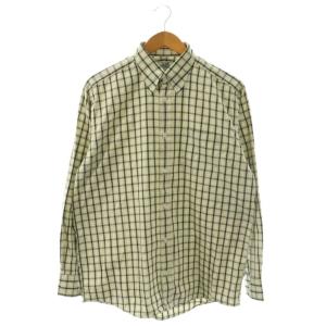 セリエボタン ボタンダウン チェック シャツ 16 41 アイボリー ブラック ホワイト