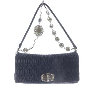 マテラッセ クリスタル ショルダーバッグ ブルー