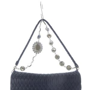 miumiu マテラッセ クリスタル ショルダーバッグ ブルー