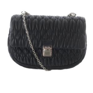 ナッパクリスタル マテラッセ 2WAY ハンドバッグ ブラック RT0636