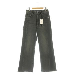 24AW サイド切替フレアデニム ジーンズ カットオフ 36 チャコール /CX OS