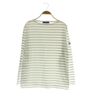 コットンボーダーロングスリーブTシャツ ロンT ボートネック T3 グレー /MY OS