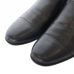 MHL. idea スリッポン シューズ レザー 22.5cm 黒 ブラック /RI OS