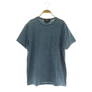 RALPH LAUREN Tシャツ 半袖 胸ポケット コットン M ブルー /MY OS