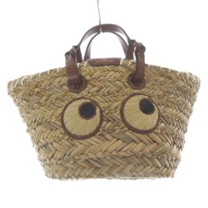 Eyes バスケット・スモール トートバッグ ブラウン