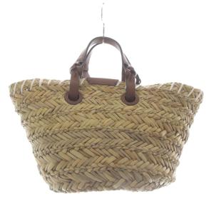 ANYA HINDMARCH Eyes バスケット・スモール トートバッグ ブラウン