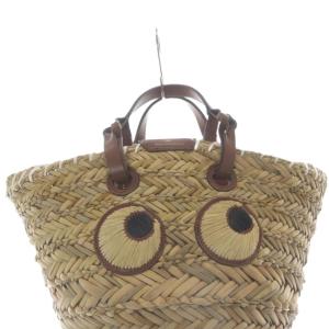 ANYA HINDMARCH Eyes バスケット・スモール トートバッグ ブラウン