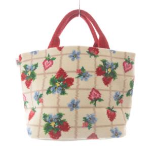 ストロベリーフィールドプティ バッグ ハンドバッグ トートバッグ 白 ホワイト 赤 レッド /SR