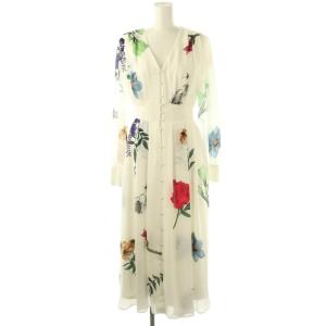 2WAY AMANDA DRESS ドレス ワンピース ロング 長袖 S ホワイト /HK OS