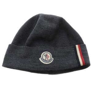 帽子 ニット帽 ニットキャップ ロゴ ワッペン グレー /YO3