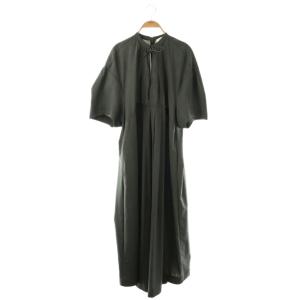 DRESS LIKE ALL IN ONE オールインワン パンツ 五分袖 36 グレー /HK OS