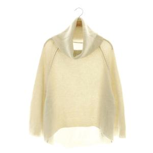 オフタートルネック カシミヤニット セーター プルオーバー 38 アイボリー /CX OS