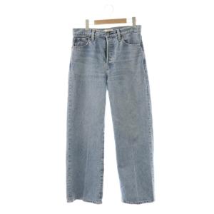 ウォッシュドデニムパンツ ワイド 38 ライトブルー /HK OS