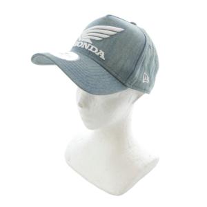9FORTY AF HONDA WASHED DENIM キャップ 帽子 ロゴ 水 ライトブルー /SR