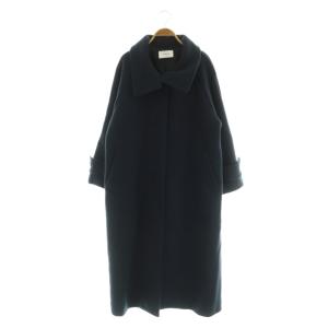 スタンドカラーバルマカンコート ロング 0 ブルー /MY OS