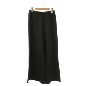 24SS ASAMEN Knit パンツ ニット ワイド 38 チャコール /HK OS