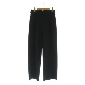24AW スパントロハイウエストパンツ ストレッチ 36 ブラック /MY OS