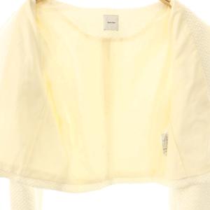 Spick&Span 25SS ループヤーンツイードジャケット ノーカラー 36 オフホワイト /ES OS