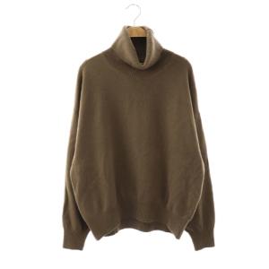 25AW JUSPER タートルネックプルオーバー カシミヤ混 モカ