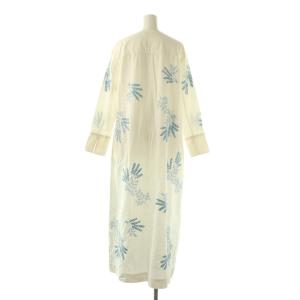 NE QUITTEZ PAS! 24AW Cotton Linen Plants Embroidery Dress ワンピース