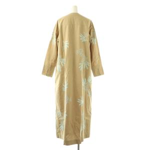 NE QUITTEZ PAS! 24AW Cotton Linen Plants Embroidery Dress ワンピース