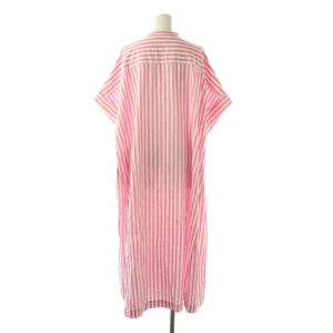 NE QUITTEZ PAS! 24SS Poplin Stripe Big Shirts Dress ワンピース 半袖 ロング ストライプ