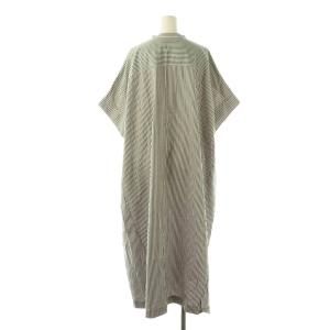 NE QUITTEZ PAS! 24SS Poplin Stripe Big Shirts Dress ワンピース 半袖 ロング ストライプ