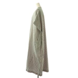 NE QUITTEZ PAS! 24SS Poplin Stripe Big Shirts Dress ワンピース 半袖 ロング ストライプ