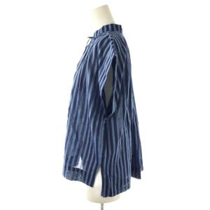 NE QUITTEZ PAS! 24SS Cotton Voile Stripe French Sleeve Blouse ブラウス ストライプ