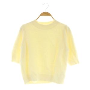 スパンコールラメファーニット 五分袖 アイボリー /MY OS SH