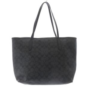 COACH シティ シグネチャー トートバッグ ハンドバッグ グレー 5696 /SR SH