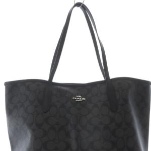 COACH シティ シグネチャー トートバッグ ハンドバッグ グレー 5696 /SR SH