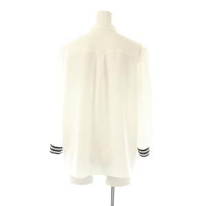 BORDERS at BALCONY FRILL GEORGETTE BLOUSE 38 ホワイト