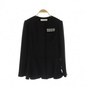 RUFFLED JACKET 38 ブラック