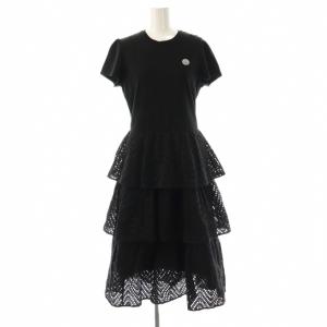 LACE DRESS ワンピース 38 ブラック