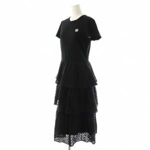 BORDERS at BALCONY LACE DRESS ワンピース 38 ブラック