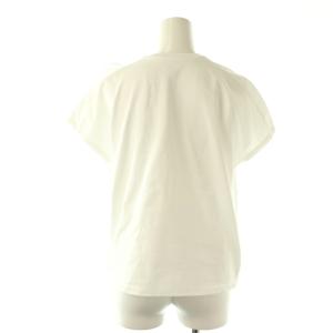 Loulou Willoughby 25SS ギャザーレイヤーTシャツ カットソー フレンチスリーブ コットン 2 白 /NR OS SH