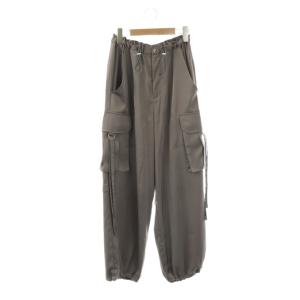 24AW サテンカーゴパンツ 36 グレー /ES OS