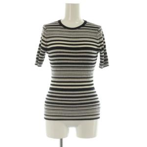 25SS REGAL WOOL RIB STRIPE TEE Tシャツ ニット カットソー ボーダー S