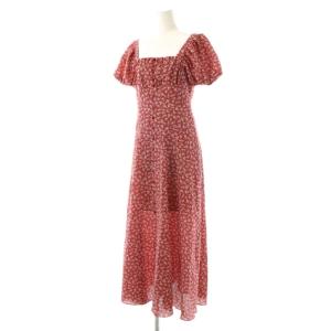 JILL STUART 23SS スモールフラワープリントワンピース 2 レッド ホワイト /DO OS