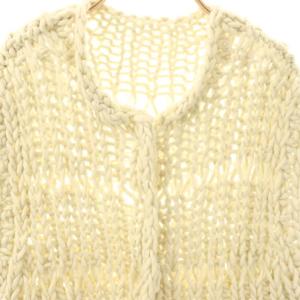 TODAYFUL 23AW Chunky Hand Knitvest ニットベスト 透かし編み F アイボリー /CX OS