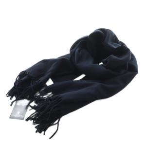 マフラー カシミヤ ネイビー