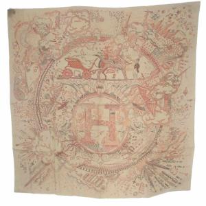 25SS スカーフ カレ90 PLEASE HOLD THE LINE