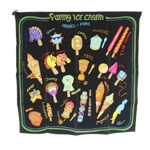 24SS カレ70 FUNNY ICE CREAM シルク