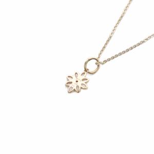フラワーモチーフ ネックレス K10（2026/01/17買取） - agete アガット