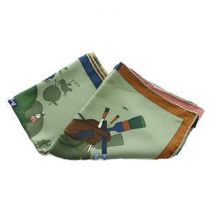 HERMES カレ70 Illusion Exquise 華麗なるイリュージョン スカーフ シルク