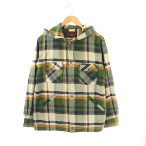 CIRCLE GIRL フーデッドCPO パーカー ジップアップ M グリーン /HK OS